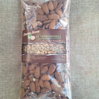 almendra cruda largueta española con piel 1kg